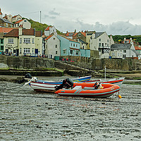 Buy canvas prints of STAITHE DRY HARBOUR by andrew saxton