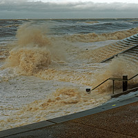 Buy canvas prints of SEA STORM AND WIND by andrew saxton