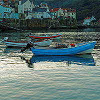 Buy canvas prints of LITTLE BLUE BOAT by andrew saxton