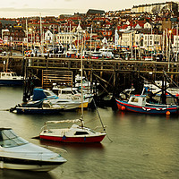 Buy canvas prints of SCARBOROUGH FISHING HARBOUR by andrew saxton