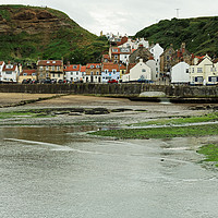 Buy canvas prints of SMALL COASTAL VILLAGE by andrew saxton