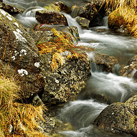 Buy canvas prints of ROCKS WITH WATER by andrew saxton