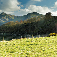 Buy canvas prints of LLANBERIS CASTLE by andrew saxton