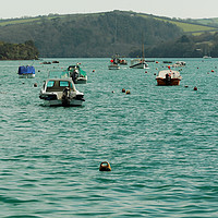 Buy canvas prints of SALCOMBE BOATS by andrew saxton