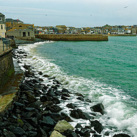Buy canvas prints of ST IVES WAVES by andrew saxton