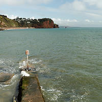 Buy canvas prints of TEIGNMOUTH COAST by andrew saxton