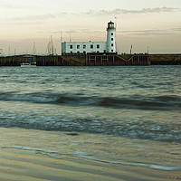 Buy canvas prints of HARBOUR LIGHTHOUSE by andrew saxton