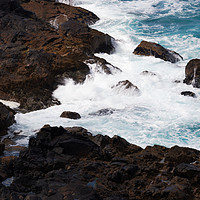 Buy canvas prints of WHITE ON ROCK by andrew saxton