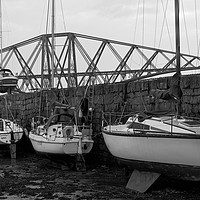 Buy canvas prints of BOATS AND BRIDGES by andrew saxton