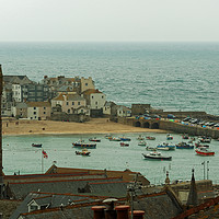 Buy canvas prints of ROOF TOP COASTLINE by andrew saxton