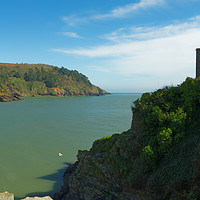 Buy canvas prints of CLIFF TOP BATTLEMENTS by andrew saxton