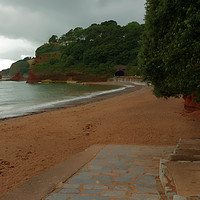 Buy canvas prints of A DAWLISH COVE by andrew saxton