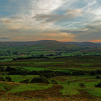 Buy canvas prints of SUNSET DALES by andrew saxton