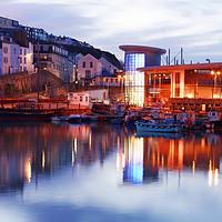 Buy canvas prints of BRIXHAM BY LIGHT by andrew saxton