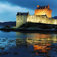Buy canvas prints of CASTLE IN LIGHTS by andrew saxton