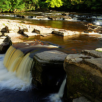 Buy canvas prints of SWALE WATERFALL. by andrew saxton