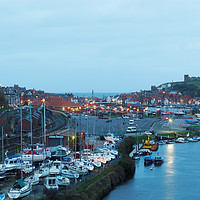 Buy canvas prints of WHITBY BY LIGHT by andrew saxton