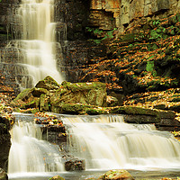 Buy canvas prints of SLATE WATERFALL by andrew saxton