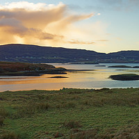 Buy canvas prints of SUNSETTING DUNVEGAN by andrew saxton