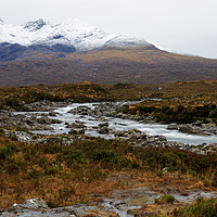 Buy canvas prints of SNOWY CUILLINS by andrew saxton