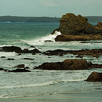 Buy canvas prints of ST AGNES ROCKS by andrew saxton