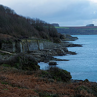 Buy canvas prints of BATTLEMENT COAST by andrew saxton