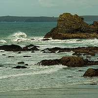 Buy canvas prints of SEA AND ROCKS by andrew saxton
