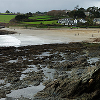 Buy canvas prints of A FALMOUTH BEACH   by andrew saxton