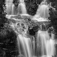 Buy canvas prints of COUNTRYSIDE WATERFALL  by andrew saxton