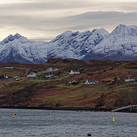 Buy canvas prints of THE WHITE ON CUILLINS  by andrew saxton