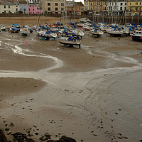 Buy canvas prints of HARBOUR OF ILFRACOMBE by andrew saxton