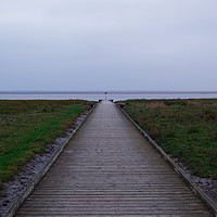 Buy canvas prints of DOWN THE JETTY by andrew saxton