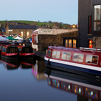 Buy canvas prints of CHRISTMAS BARGES by andrew saxton