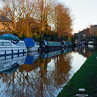 Buy canvas prints of HOMES ON THE CANAL by andrew saxton