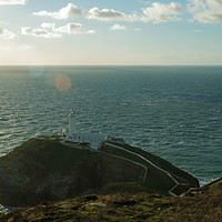 Buy canvas prints of SUN LIGHTHOUSE by andrew saxton