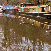 Buy canvas prints of STILL BARGE by andrew saxton