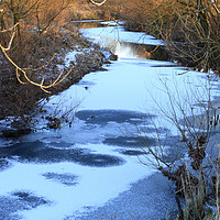 Buy canvas prints of SNOW WATER by andrew saxton