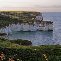 Buy canvas prints of WHITE CLIFFS AT FLAMBOROUGH by andrew saxton