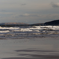 Buy canvas prints of BENLLECH WHITE HORSES by andrew saxton