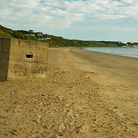 Buy canvas prints of BUNKER OF FILEY by andrew saxton