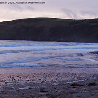 Buy canvas prints of Aberdaron sunset by andrew saxton
