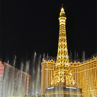 Buy canvas prints of Hotel Paris, Vegas. by John Morgan