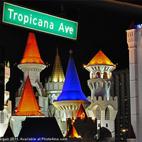 Buy canvas prints of Tropicana Avenue, Vegas. by John Morgan
