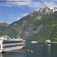 Buy canvas prints of At the end of the Fjord. by John Morgan