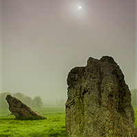 Buy canvas prints of Standing stones. by John Morgan