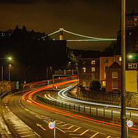 Buy canvas prints of The A 4 under The Suspension Bridge Bristol. by John Morgan