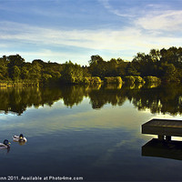 Buy canvas prints of Lake @ Arrow Valley Country Park Redditch by Peter Blunn