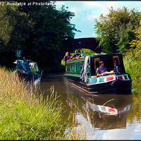 Buy canvas prints of A Sunny day on the Canal by Peter Blunn