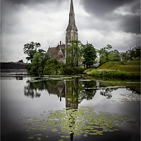 Buy canvas prints of St Alban's Church Copenhagen by Peter Blunn