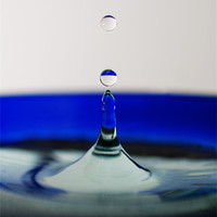 Buy canvas prints of Blue Drip by Jacob Andersen